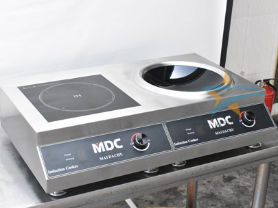 台式商用组合电磁炉实拍图