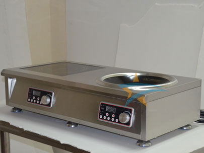 台式商用组合电磁炉实拍图