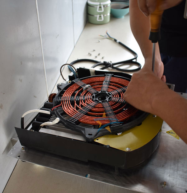 台式商用组合电磁炉实拍图