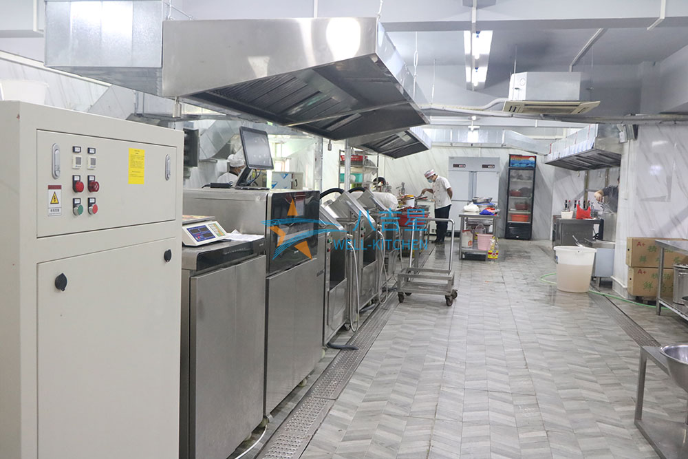 200-300人公司食堂千亿球友会工程3d效果图