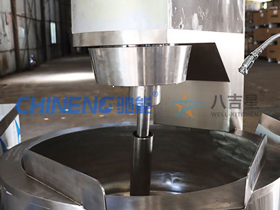 商用电磁行星搅拌炒菜机实拍图