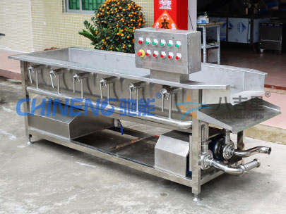 大型果蔬涡流清洗线实拍图