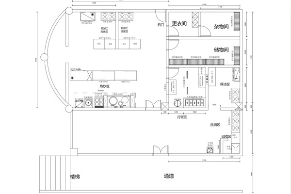 东莞大岭山第二小学食堂千亿球友会平面设计图