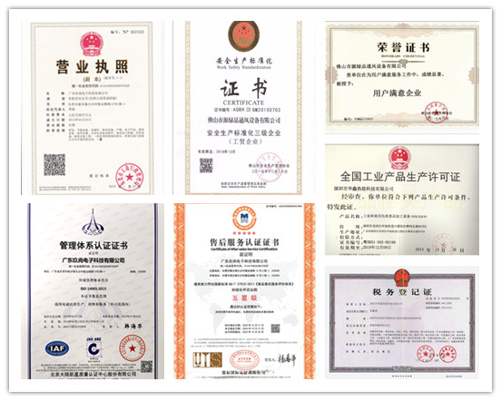 八吉星营业执照以及各类证书 八吉星营业执照以及各类证书