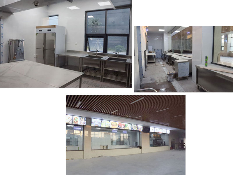 广州新莱福食堂千亿球友会工程施工现场