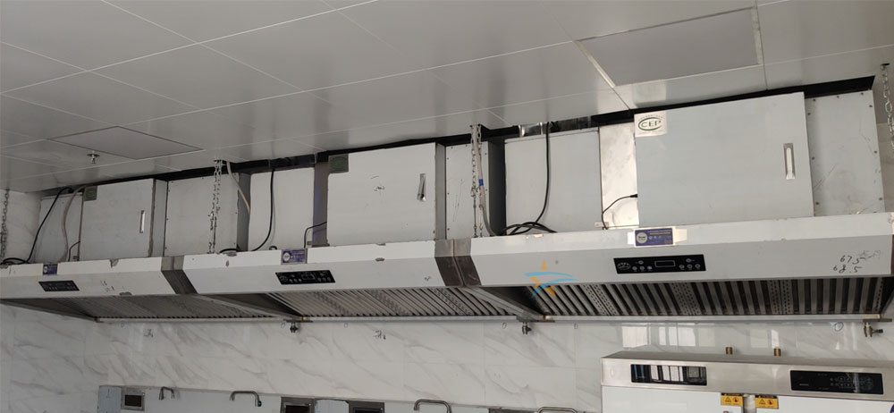 见炬科技员工食堂千亿球友会工程油烟净化器 见炬科技员工食堂千亿球友会工程油烟净化器