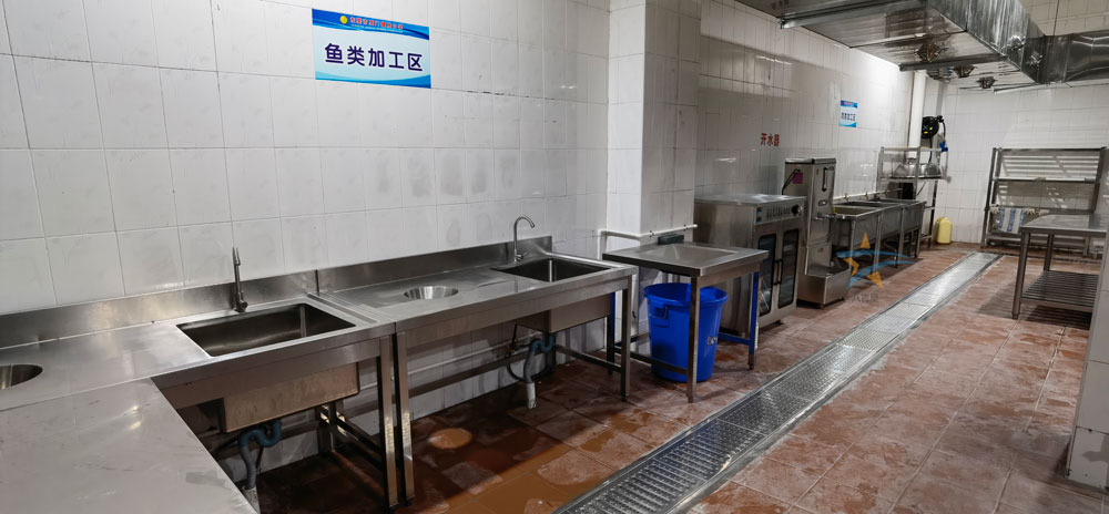虎门捷胜小学食堂千亿球友会肉类粗加工区