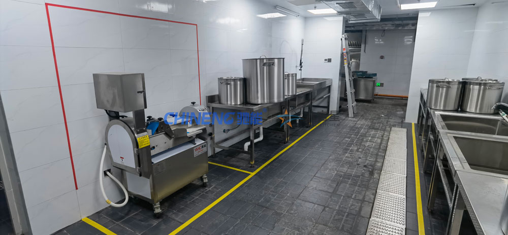 深圳光明贝特瑞2楼员工食堂千亿球友会粗加工间